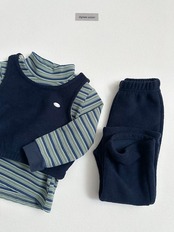 〖取寄〗韓国子供服 / 26winter / Digreen / ミックスタートルネックT / キッズ / 冬服 *S~2XL*