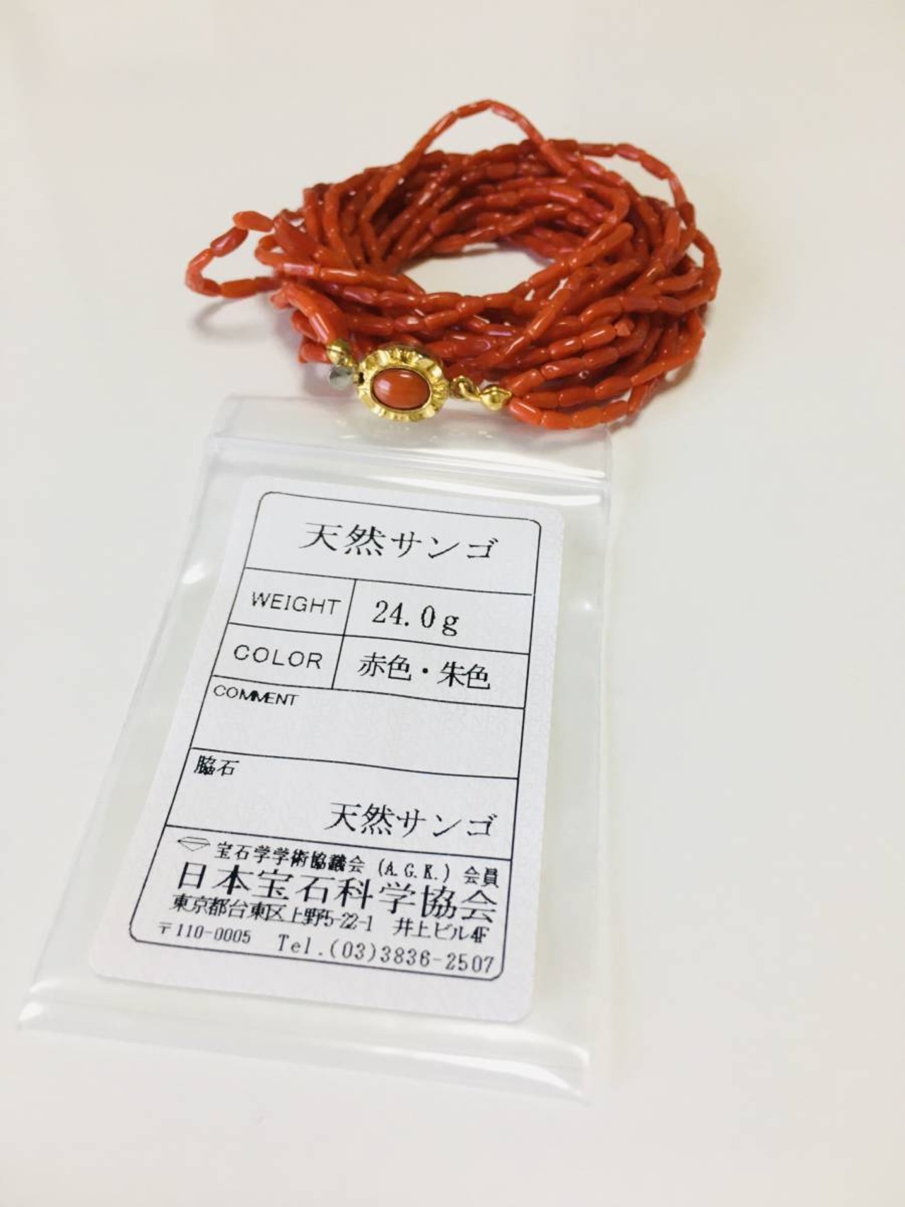 天然赤珊瑚 6連 ネックレス | Moonlight01