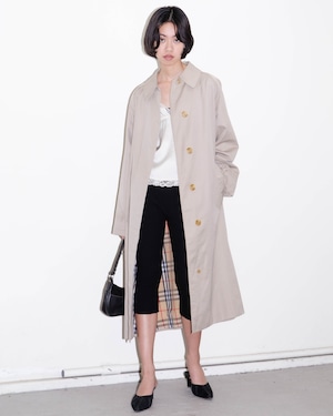 1980s Burberrys - single raglan gabardine coat