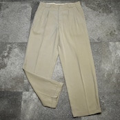 drape silhouette golf embroidery 2tuck slacks