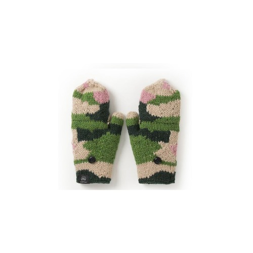 gym master ジムマスター 手編みミトングローブ G699737 レディース メンズ 手袋 指切り ニット手袋 かわいい 暖かい スマホ対応 裏起毛 防寒 レトロ ギフト プレゼント 秋 冬 秋冬