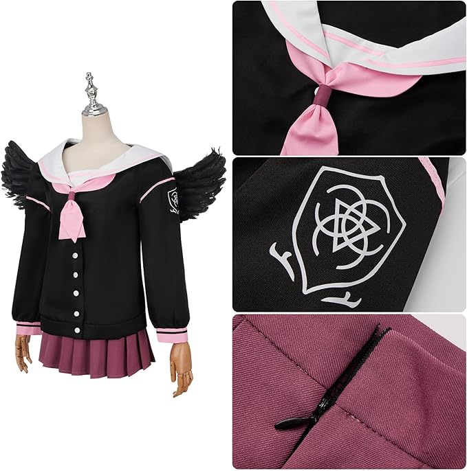 AwwwCos] ブルアカ コスプレ衣装 下江コハル 制服コスプレ 翼付き 5点