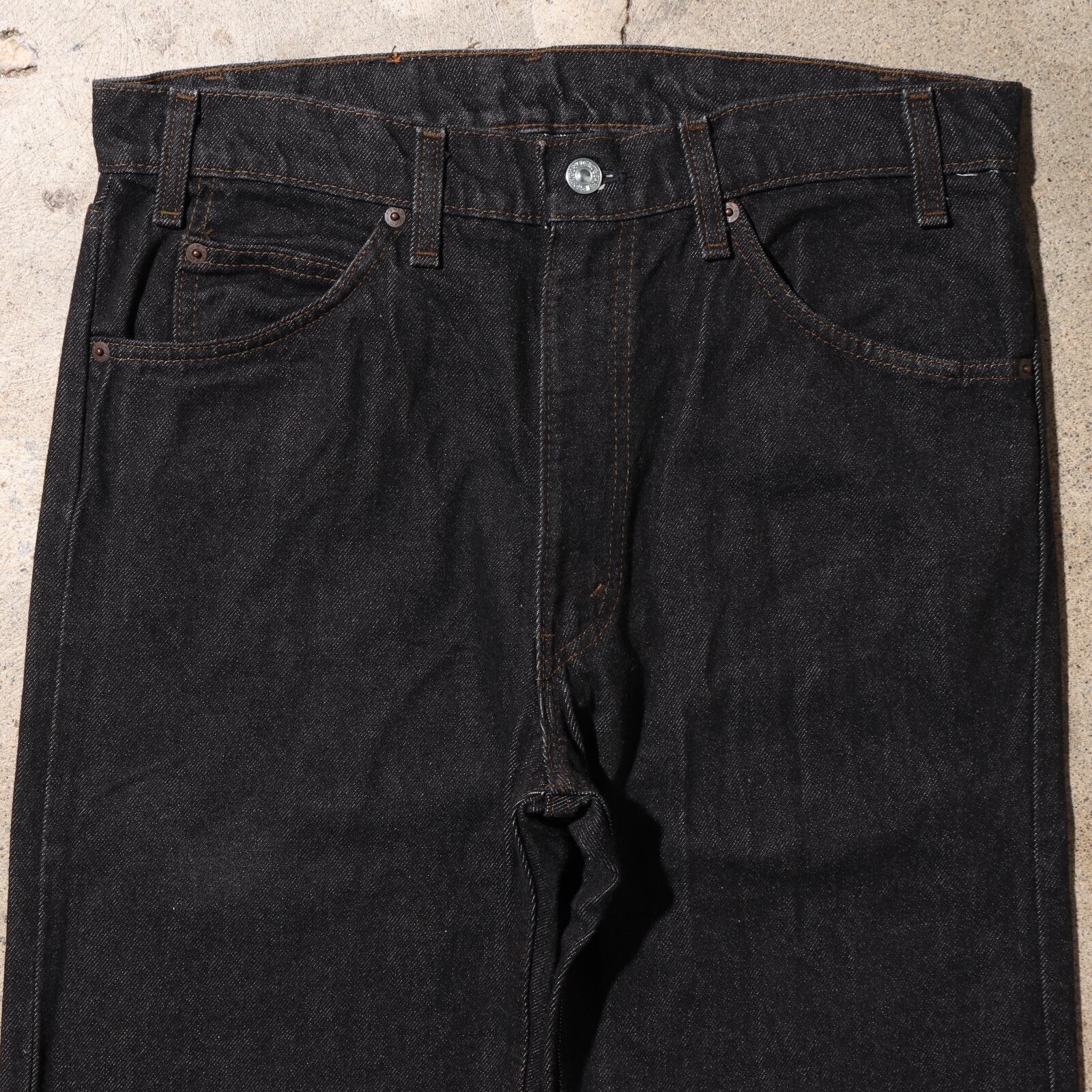 極美品 34×32 Levi's 505 米国製 先染め 濃色 ブラックデニム ジーンズ ...