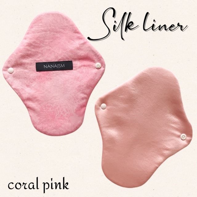 シルクライナーM/coral pink
