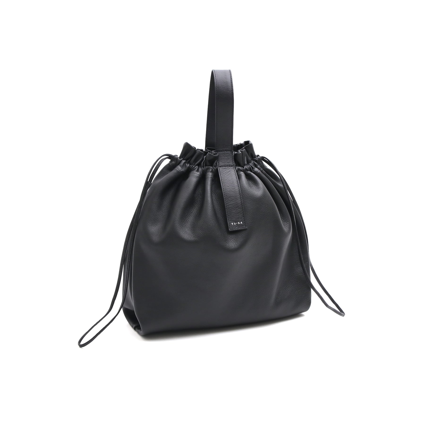 real leather drawstring tote & hand bag [bdbd2] / Y2212FRB07