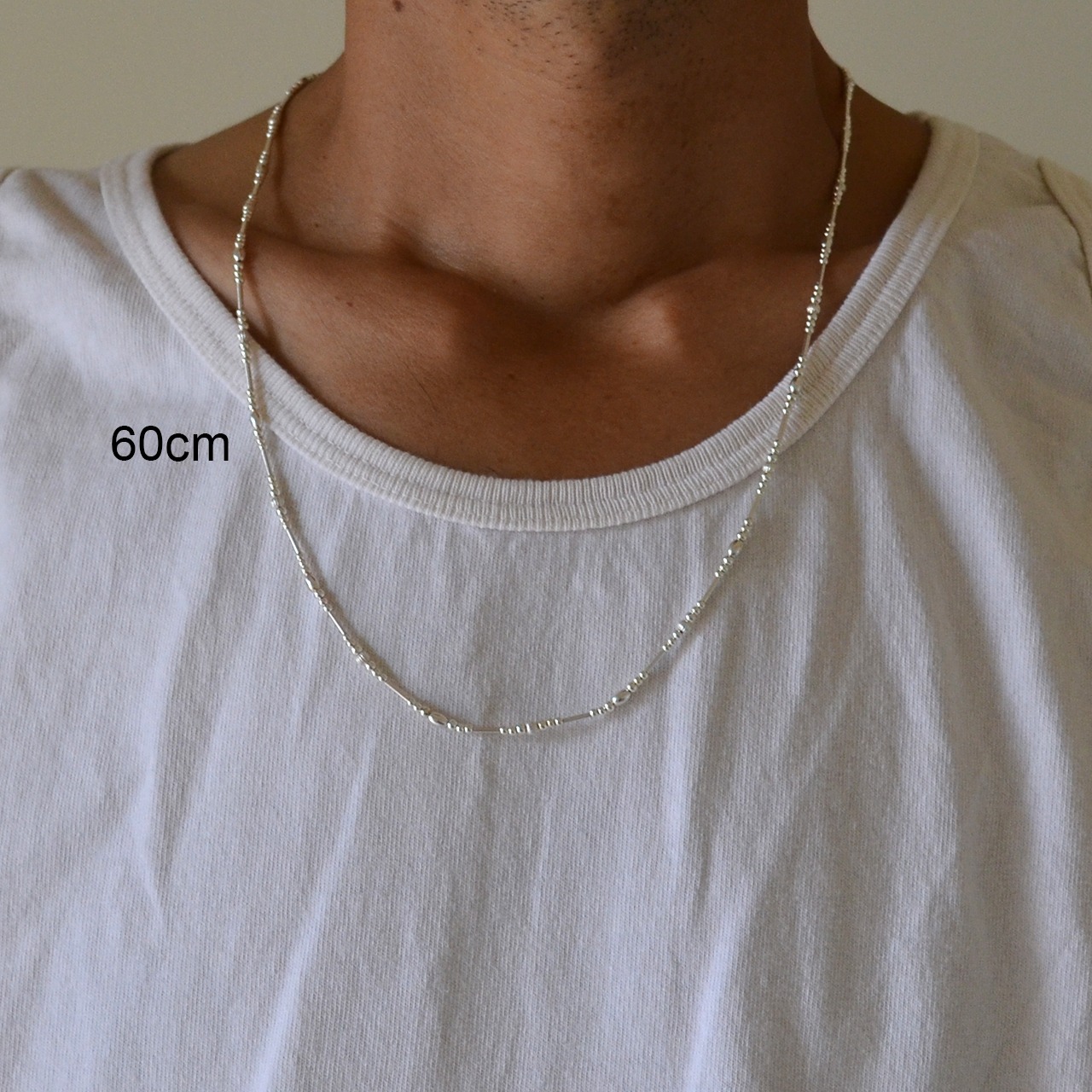 Tube Beads Necklace(Slimmer) (60cm)