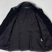 リアルレザー PINORE ピノーレ 羊革 ラムレザー 本革 切替 ニット デザイン レザージャケット ジャンパー 40/ブラック レディース