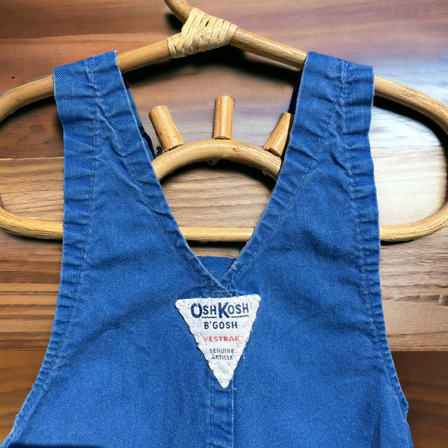 【KIDS】vintage OshKosh shortall size:6〜9month