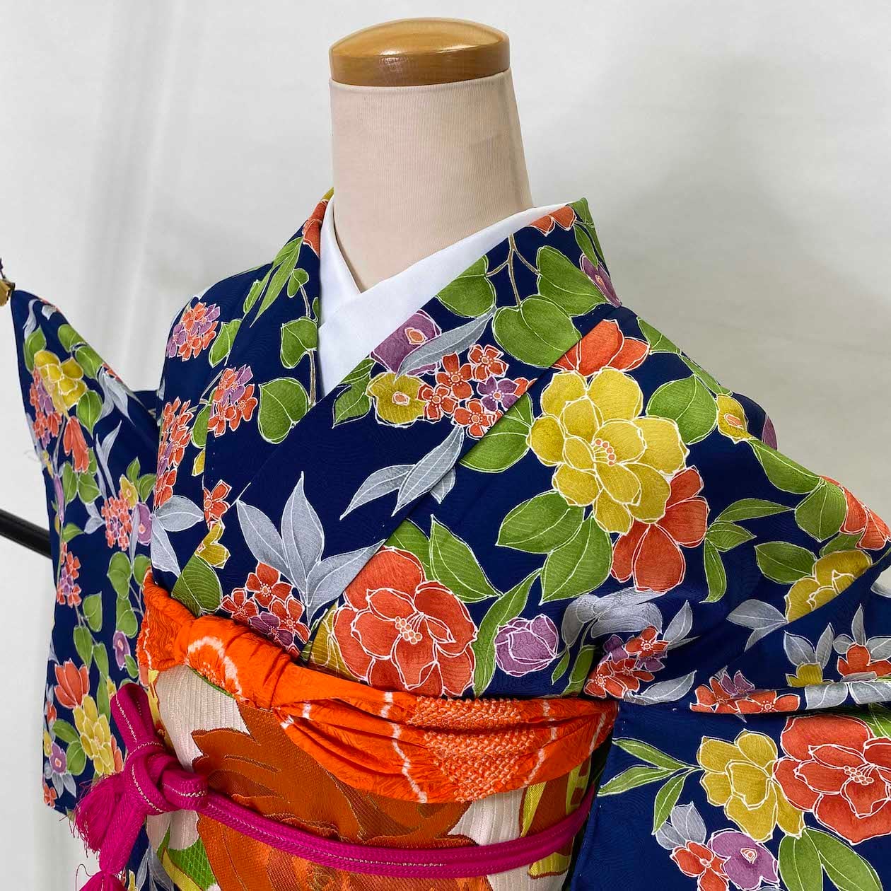 小紋 3点セット 名古屋帯 帯締め 3tc 単衣名古屋帯 帯揚げ(夏用)帯締め(