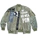 『Berni Vinyl』Anarchy MA1 Jacket Khaki