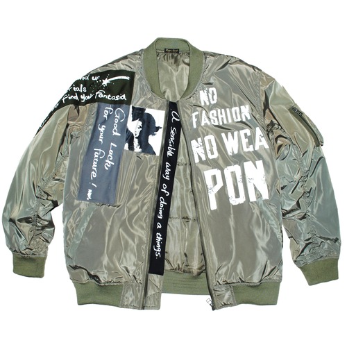 『Berni Vinyl』Anarchy MA1 Jacket Khaki