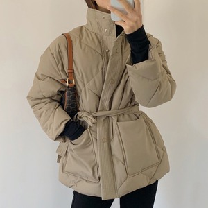 Waist belt kilting short coat　3colors　RW0146