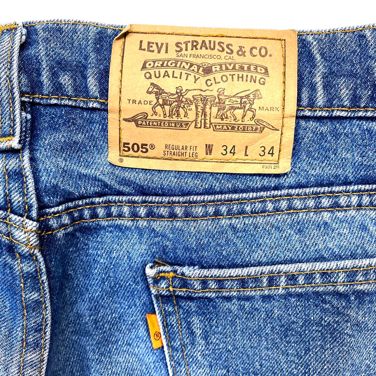 90年代 オレンジタブ USA製 Levi's リーバイス 505 スリムストレート