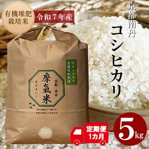 【テスト】【定期便１カ月】摩氣米 ５キロ 令和７年度産 米 京都産