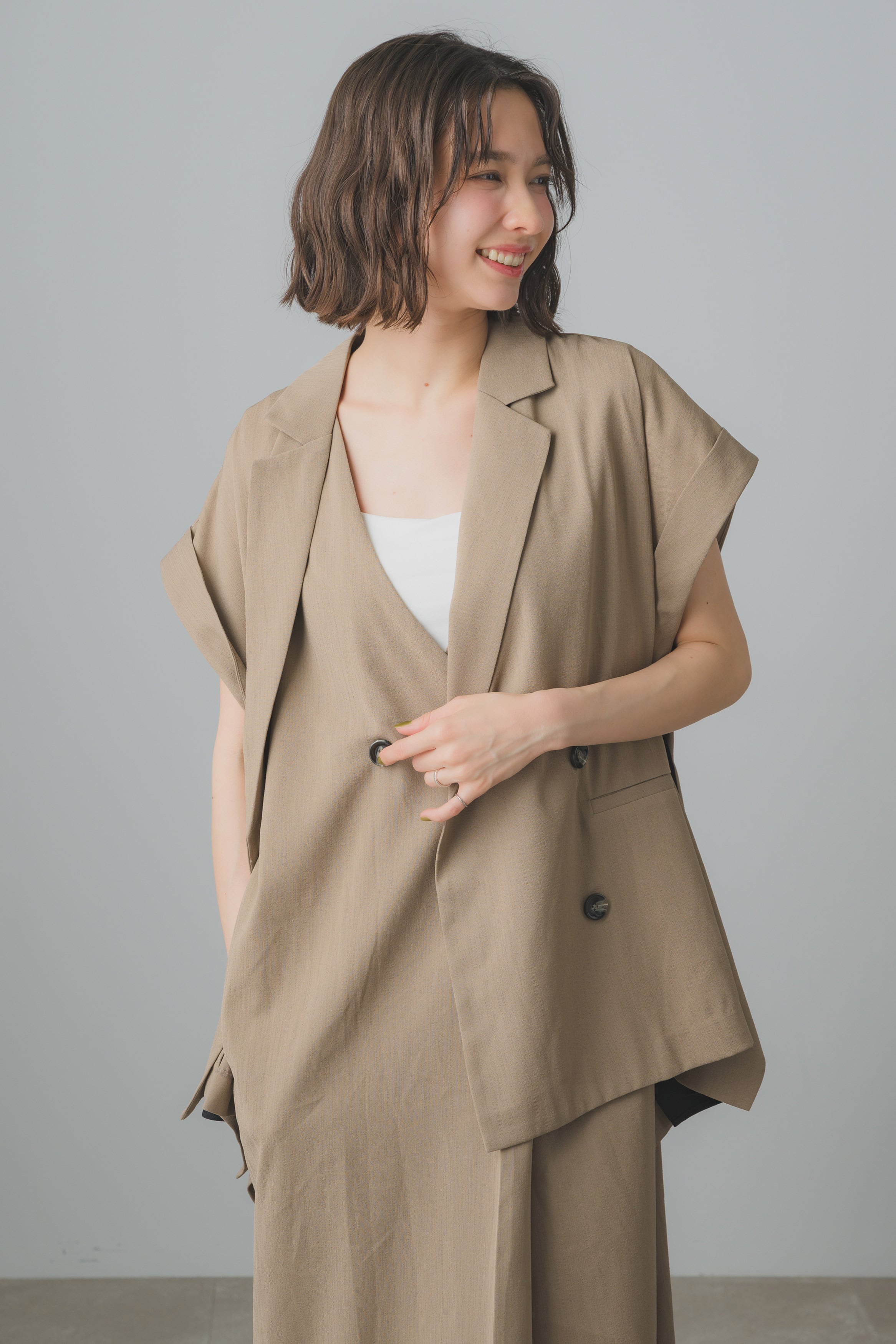 ガレナ新品、タグ付き　サイドフリルショートスリーブジャケット Outer / Jacket | GALENA