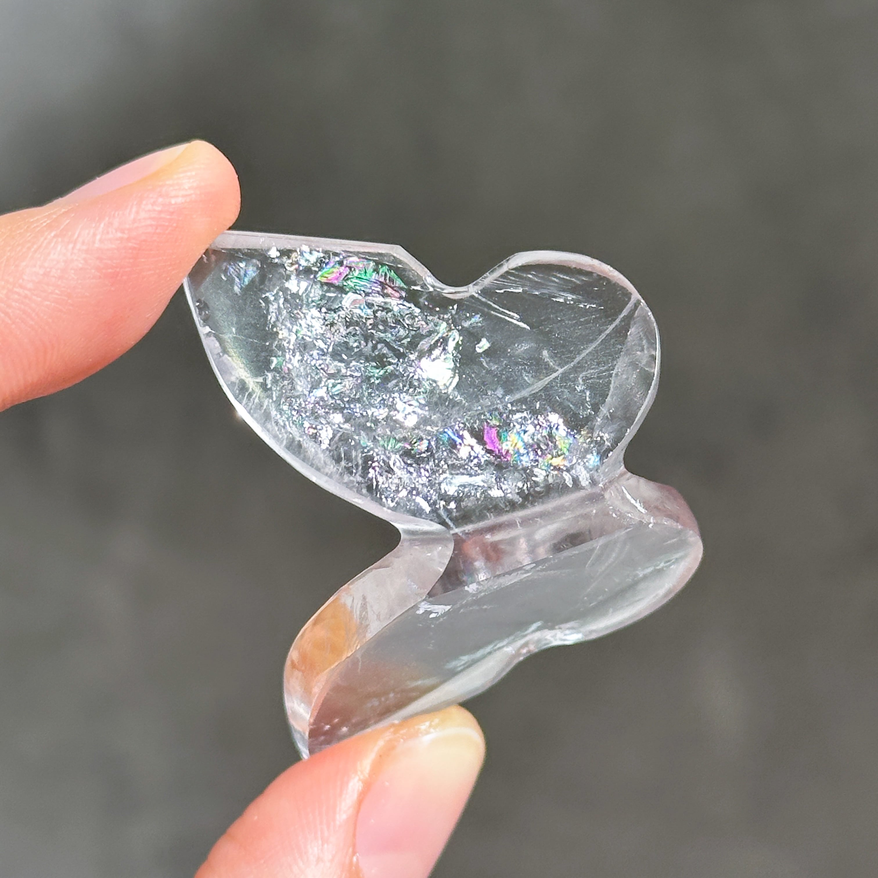 虹◎アメジスト 3D蝶 12◇ Amethyst Butterfly ◇天然石・鉱物