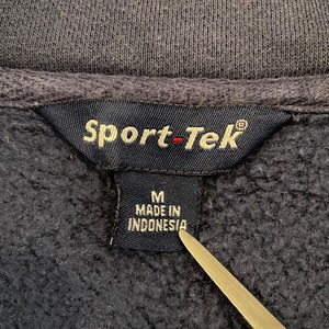 【SPORT TEK】ハーフジップ スウェット 刺繍ロゴ ワンポイント アメリカ古着