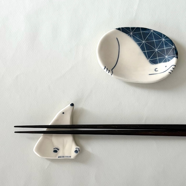 シロクマ　小皿　numanekko