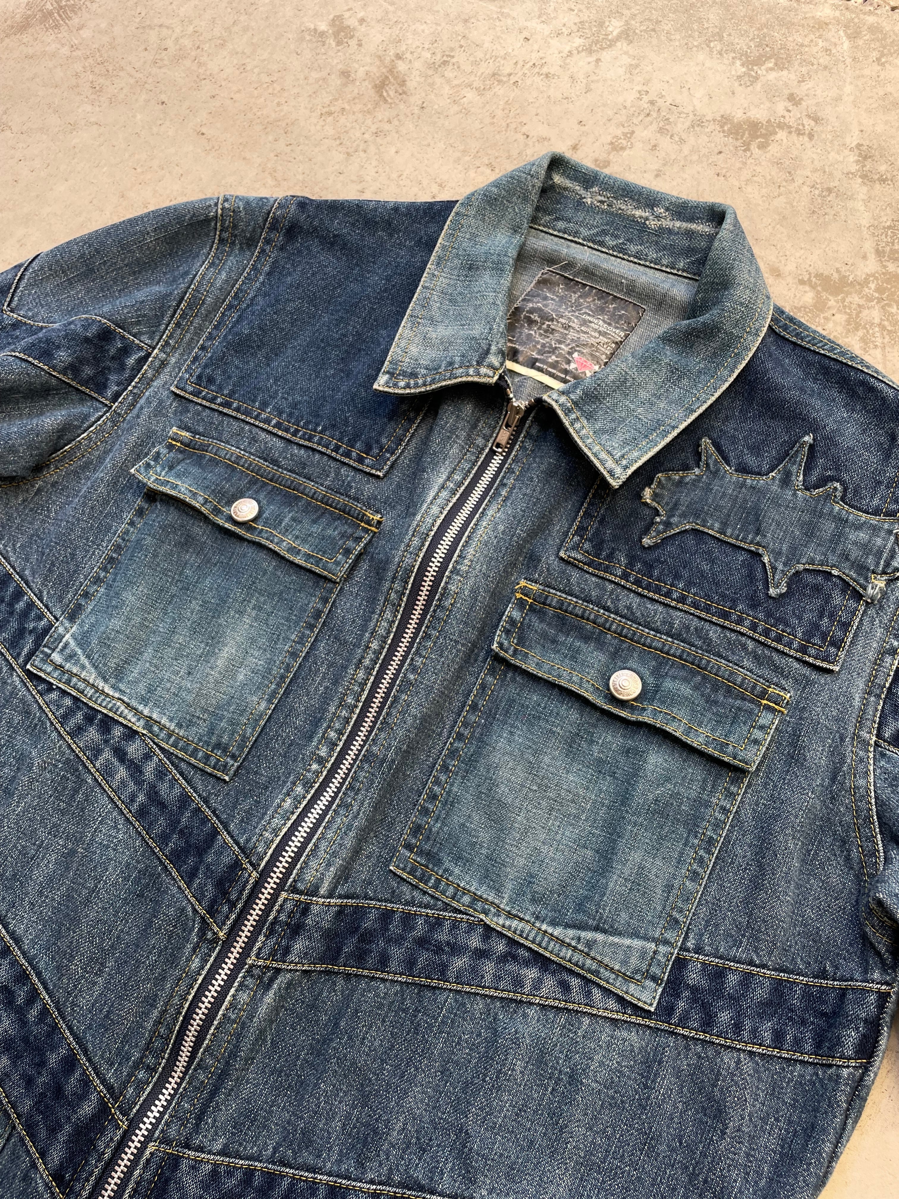 01aw UNDERCOVER “ D.A.V.F期 “ damage panel design denim 01aw UNDERCOVER “ D.A.V.F期 “ damage panel design denim