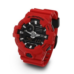 CASIO カシオ G-SHOCK G-ショック アナデジ ダイナミックなスタイリング GA-700-4A ブラック×レッド 腕時計 メンズ