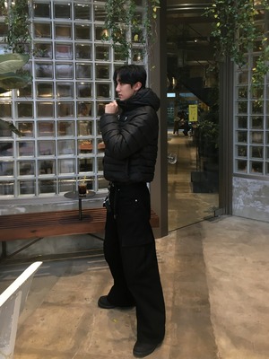 Lightweight Cropped Hooded Puffer Jacket (3color)