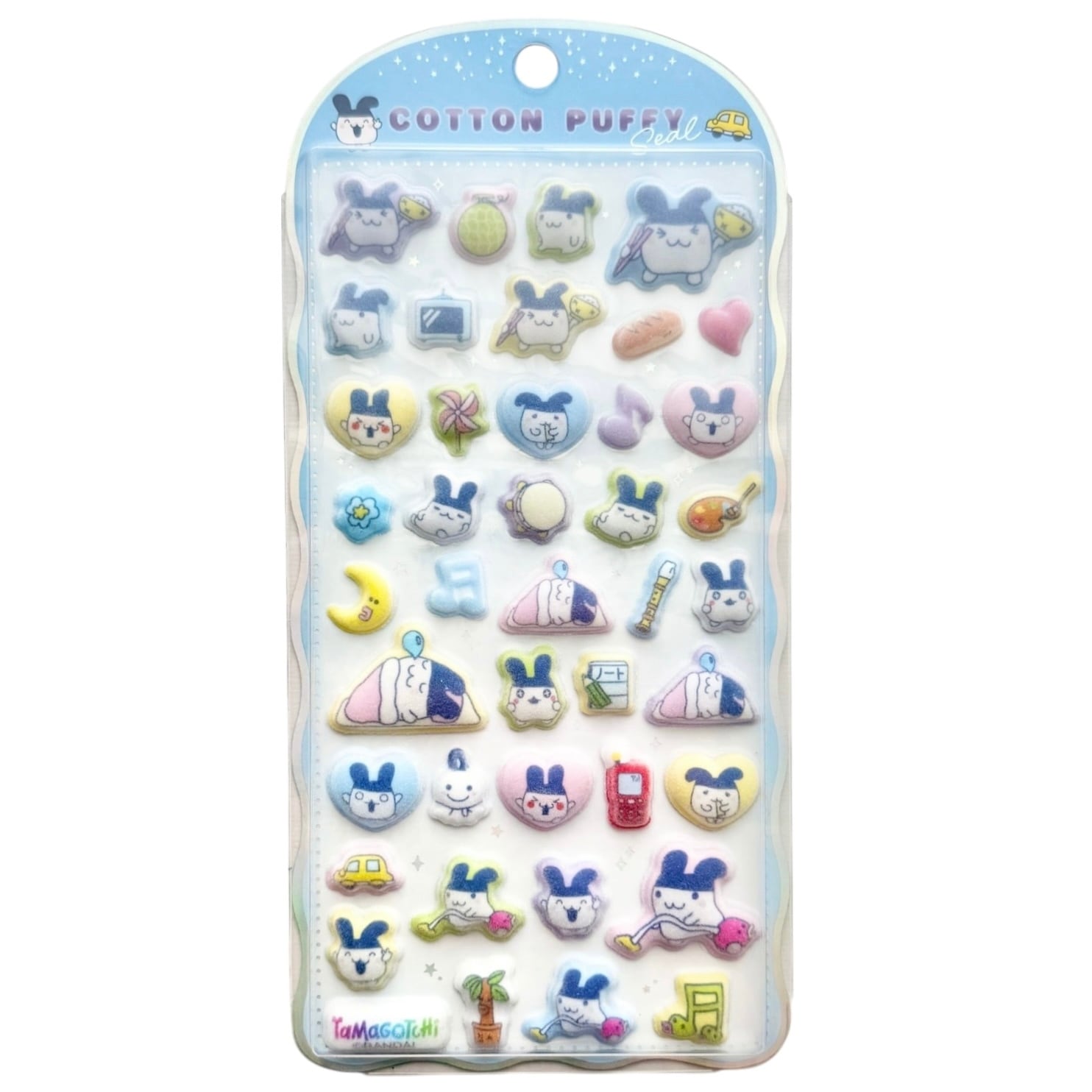 みみっち〉たまごっち コットンパフィーシール CRUX COTTON PUFFY Seal