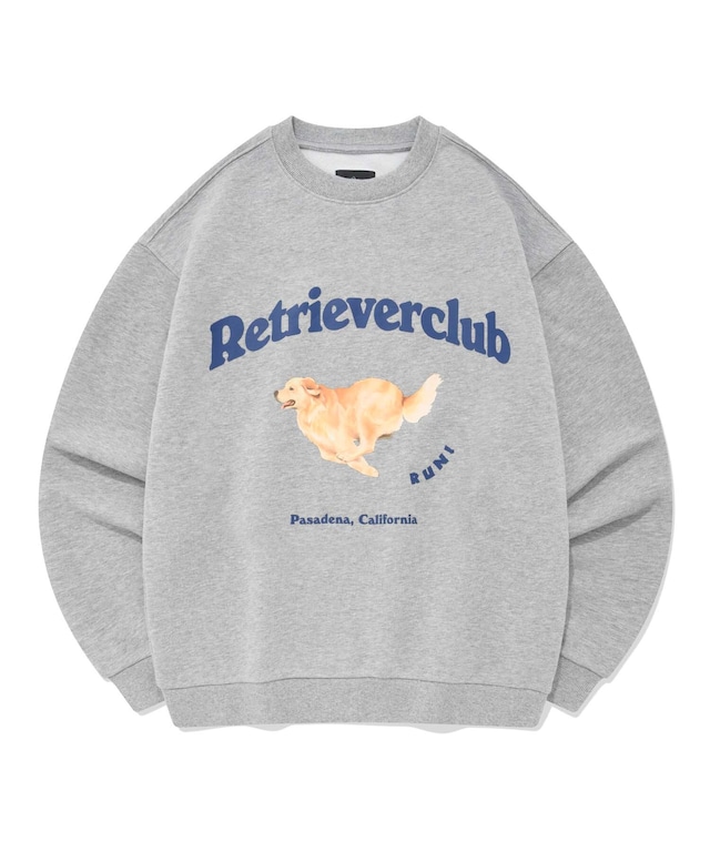 [RETRIEVER CLUB] RUNNING RETRIEVER CREWNECK [GRAY] 正規品 韓国ブランド 韓国代行 韓国通販 韓国ファッション