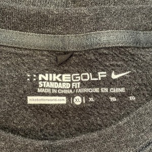 【NIKE】スウッシュ 刺繍ロゴ スウェット トレーナー オーバーサイズ XL ナイキ ゴルフ us古着