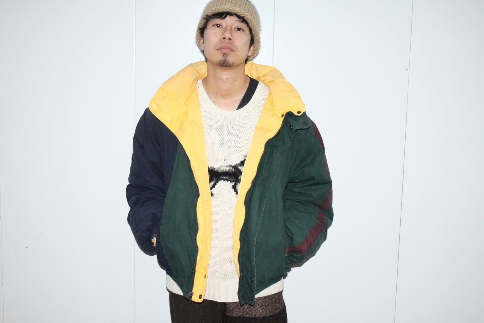 90s nautica Reversible Down Jacket XXL