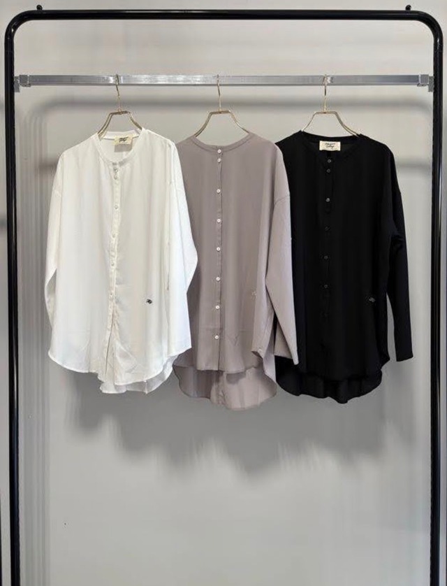 [予約販売] MARGAUX VINTAGE マルゴーヴィンテージ　シアーロゴ刺繍ブラウス　BL-27020 (2/上〜末入荷予定)