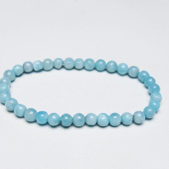 ラリマー ブレスレット 6mm 一点物 メール便可 [M便 1/10] 111-47862