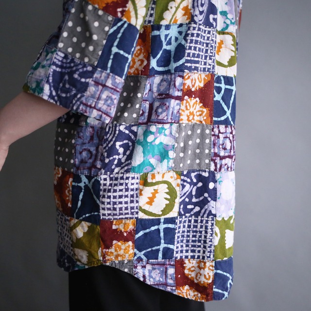 panel real patchwork design h/s shirt