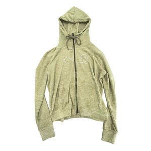 [thenewyouthpark] mustard green long-sleeve hoodie
