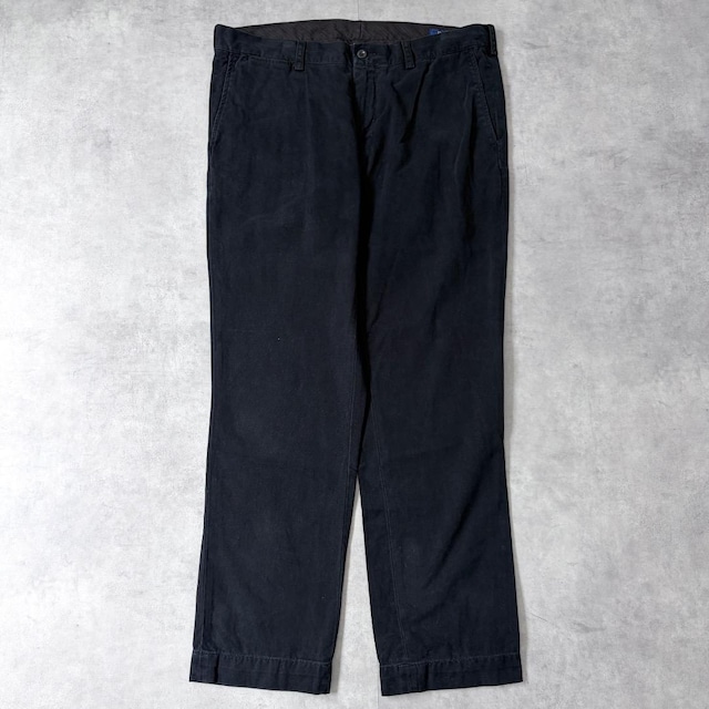 ポロ ラルフローレン W36 ポロチノ チノパン 古着 ボトム 黒 21548
