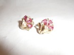 コロピンクイヤリング(ビンテージ) CORO vintage earrings (made in U.S.A)