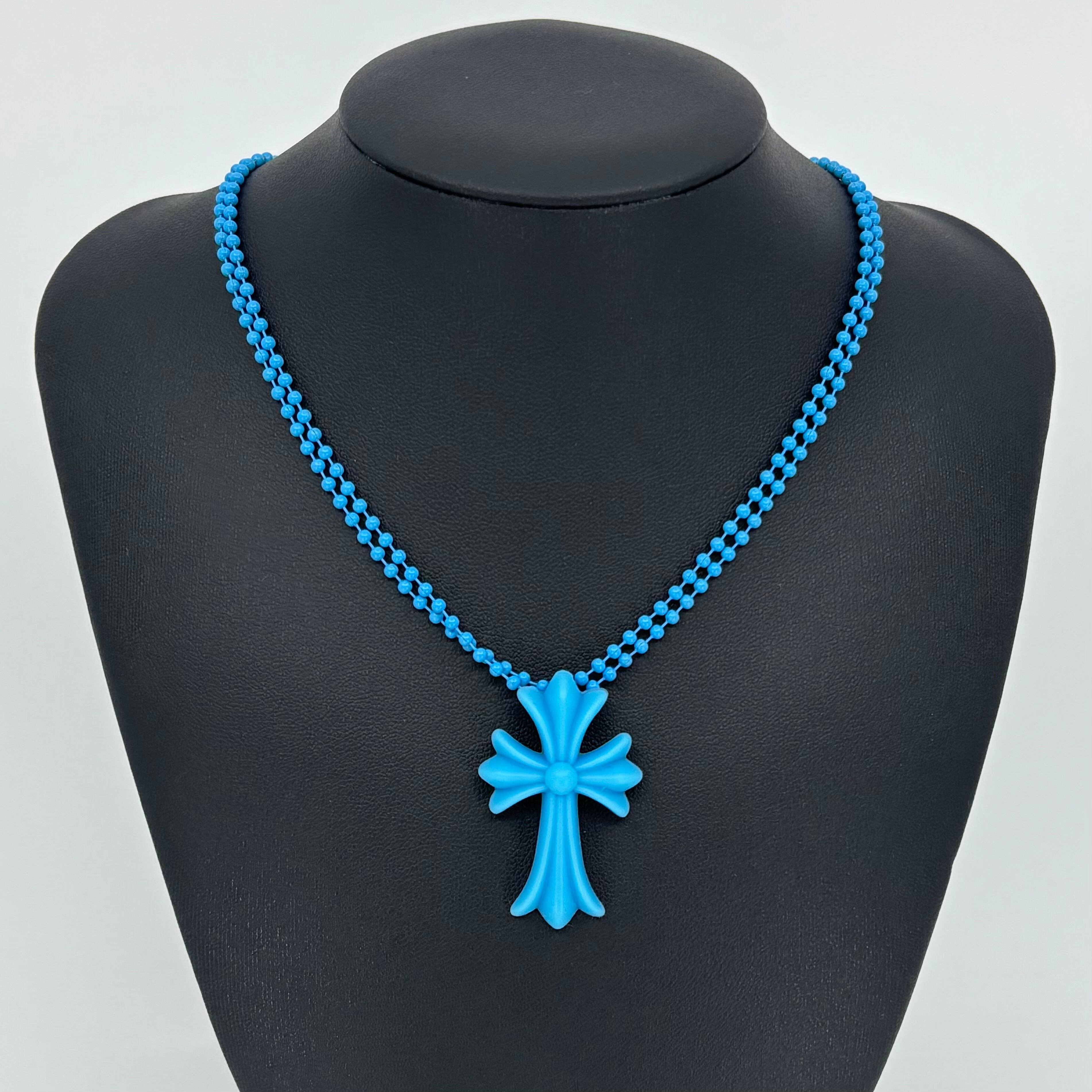 クロス ラバー ネックレス ブラック | crossluxury