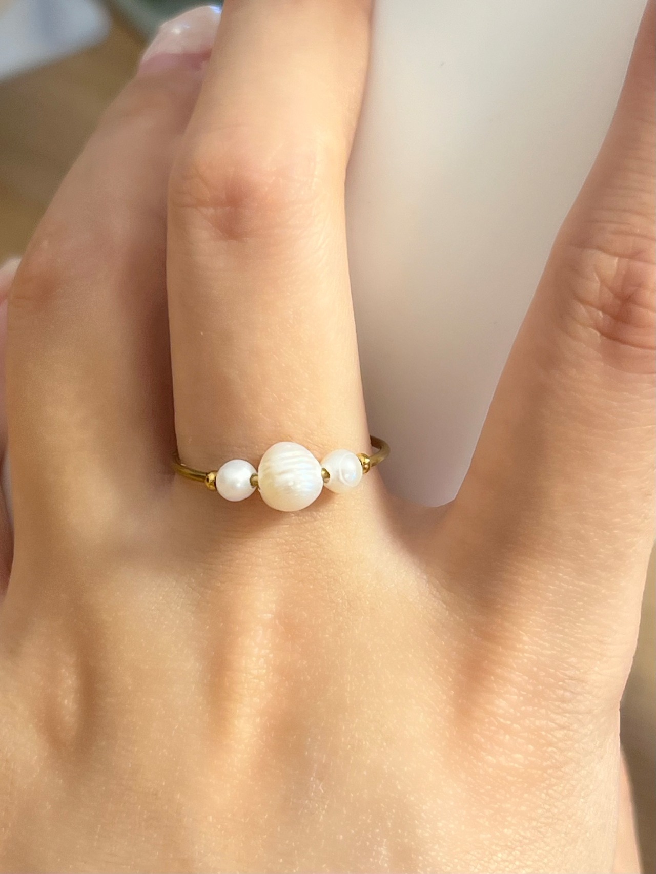 Pearl Trio Ring