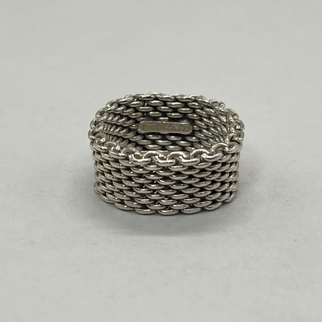 ティファニー TIFFANY サマセットリング 15号 メッシュ SV925