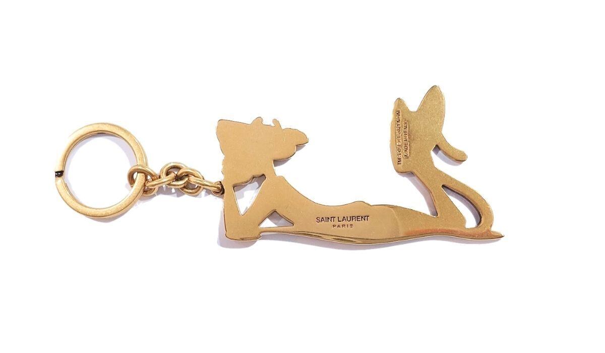 SAINT LAURENT サンローラン イエロー ピンクパンサー メタル