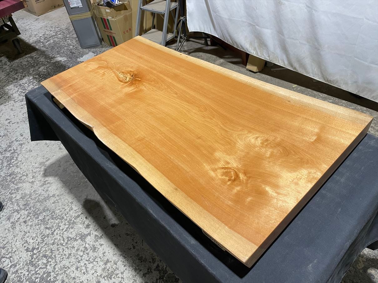 さくら3990 一枚板無垢 乾燥材 1120x500‐530x50mm カウンター