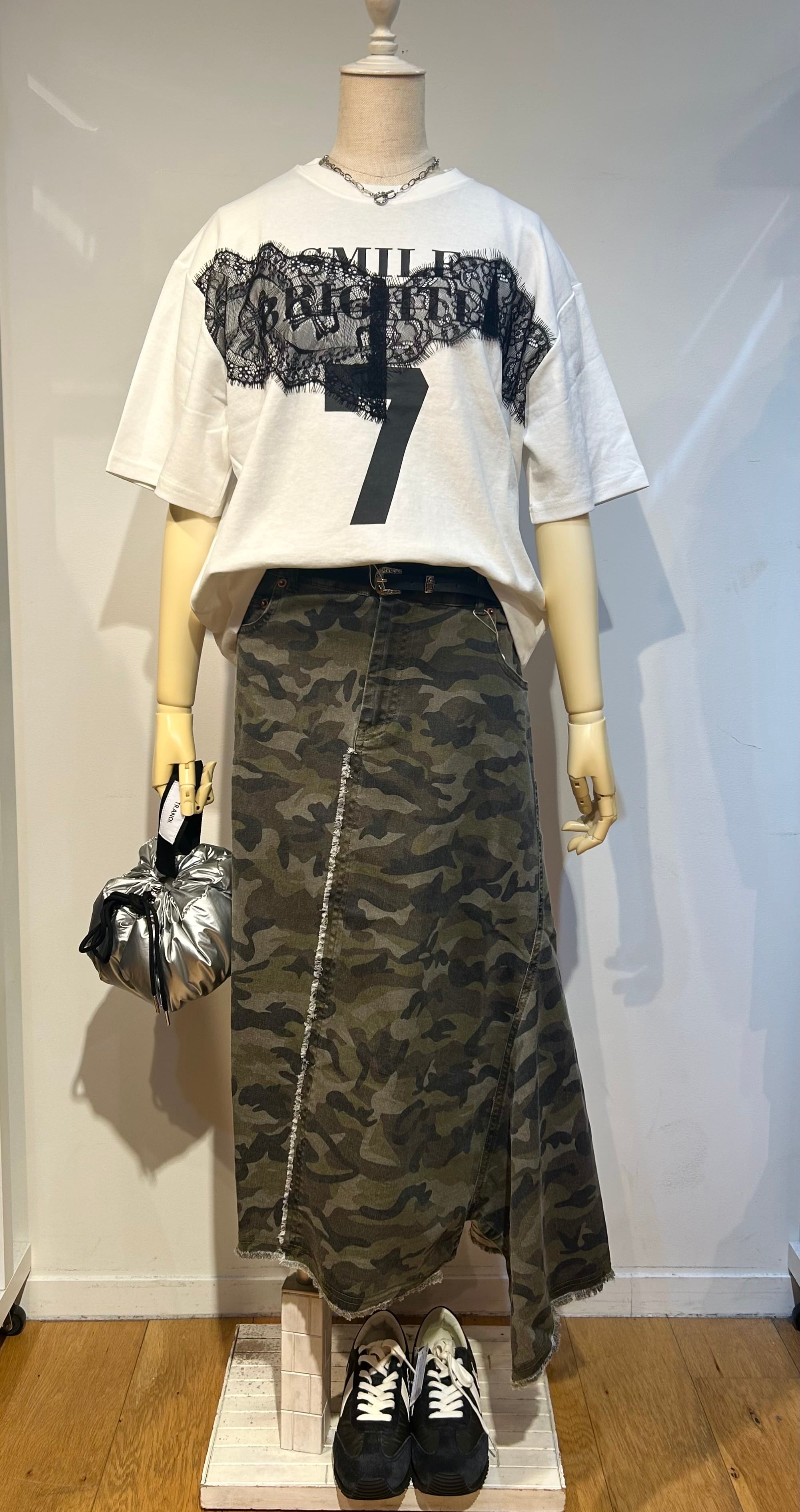 TRANOI. SEVEN LACE Tシャツ 251R205 トラノイ Tシャツ レース