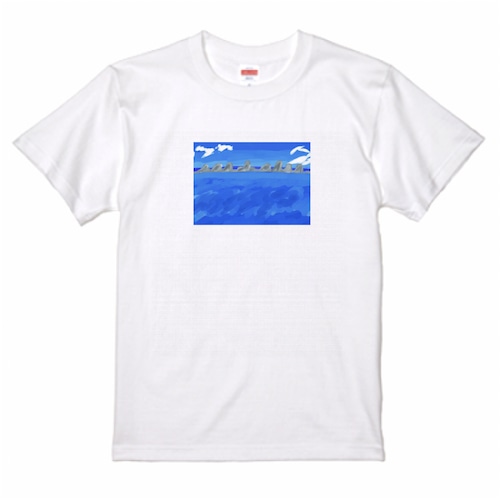 橋杭岩のTシャツ(ホワイト) サイズ/XXL