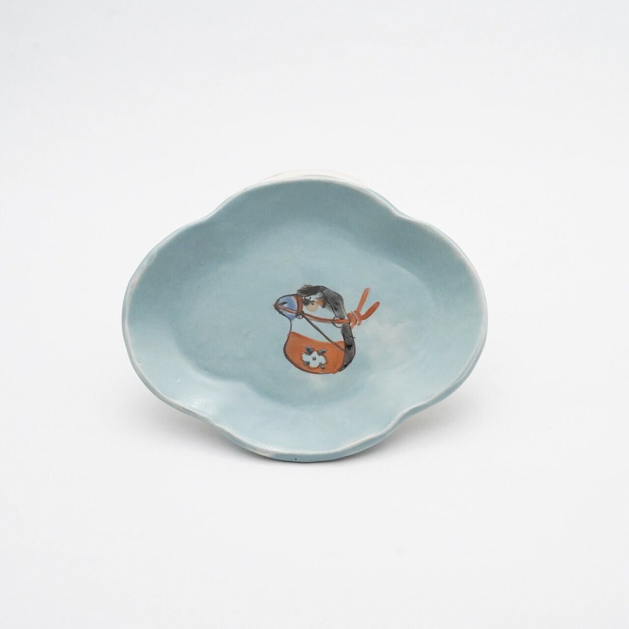 【陶彩工房Canoe】「鯛」木瓜型豆皿 34-I