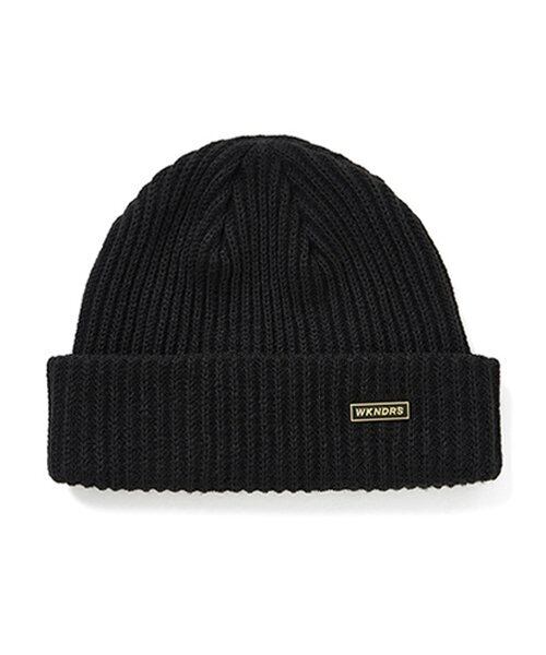 ☆BOYNEXTDOOR リウ 着用!!【WKNDRS】PIN LOGO BEANIE ☆BOYNEXTDOOR リウ 着用!!【WKNDRS】PIN LOGO BEANIE