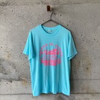 90‘s Made in USA Light blue x pink print T-shirt