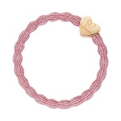 Metallic Gold Heart Rose Pink_M-1-053
