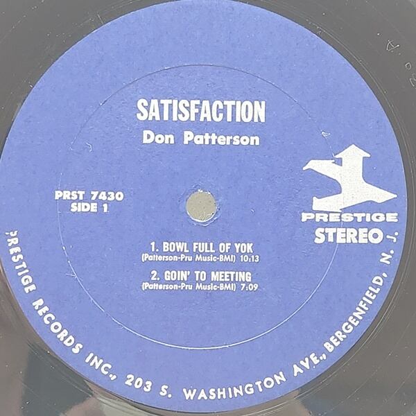 Don Patterson / Satisfaction! [PR 7430, PRST 7430] - 画像3
