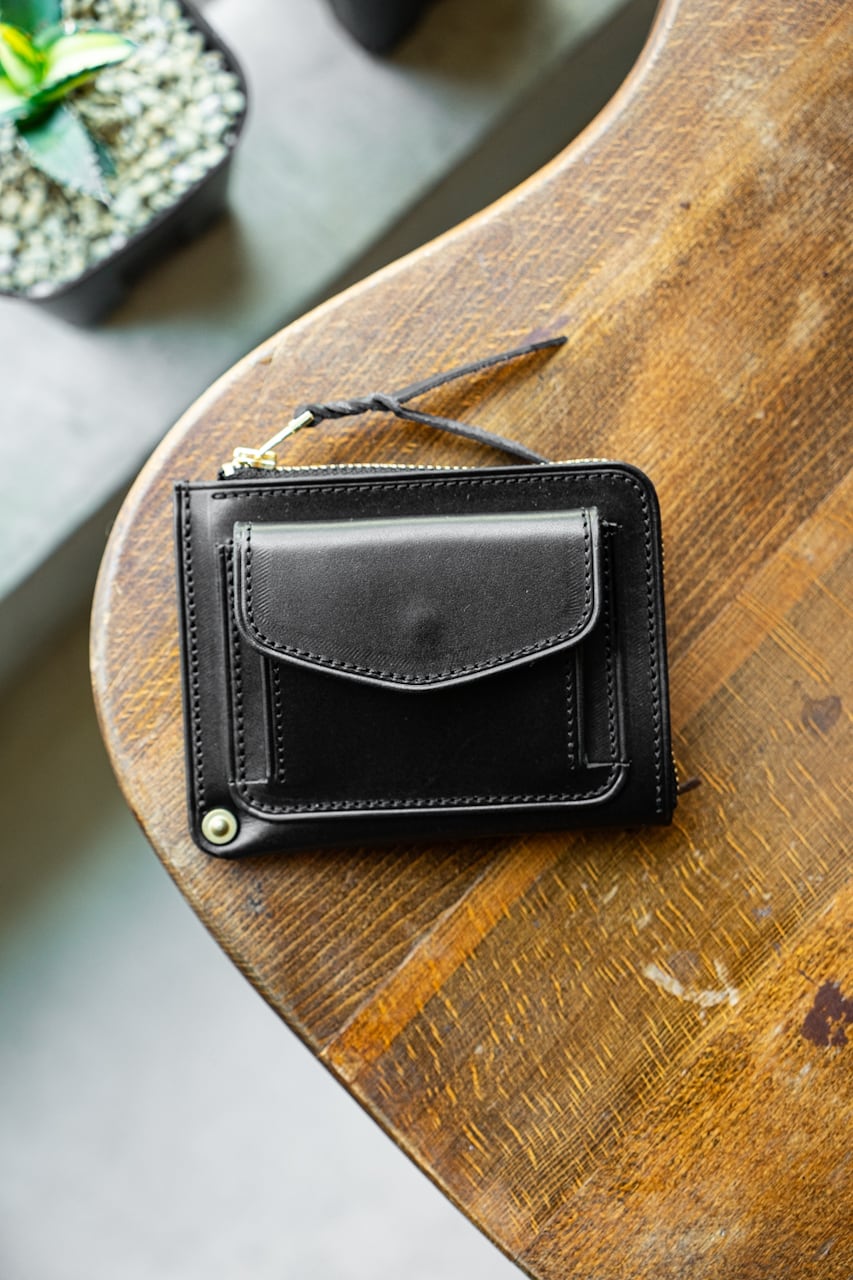 nanala design ナナラデザイン イージーウォレット ブラック 財布 easy wallet 「LYNO」 | nanaladesign