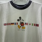 Disney ミッキーマウス　リンガーTシャツ　ディズニー