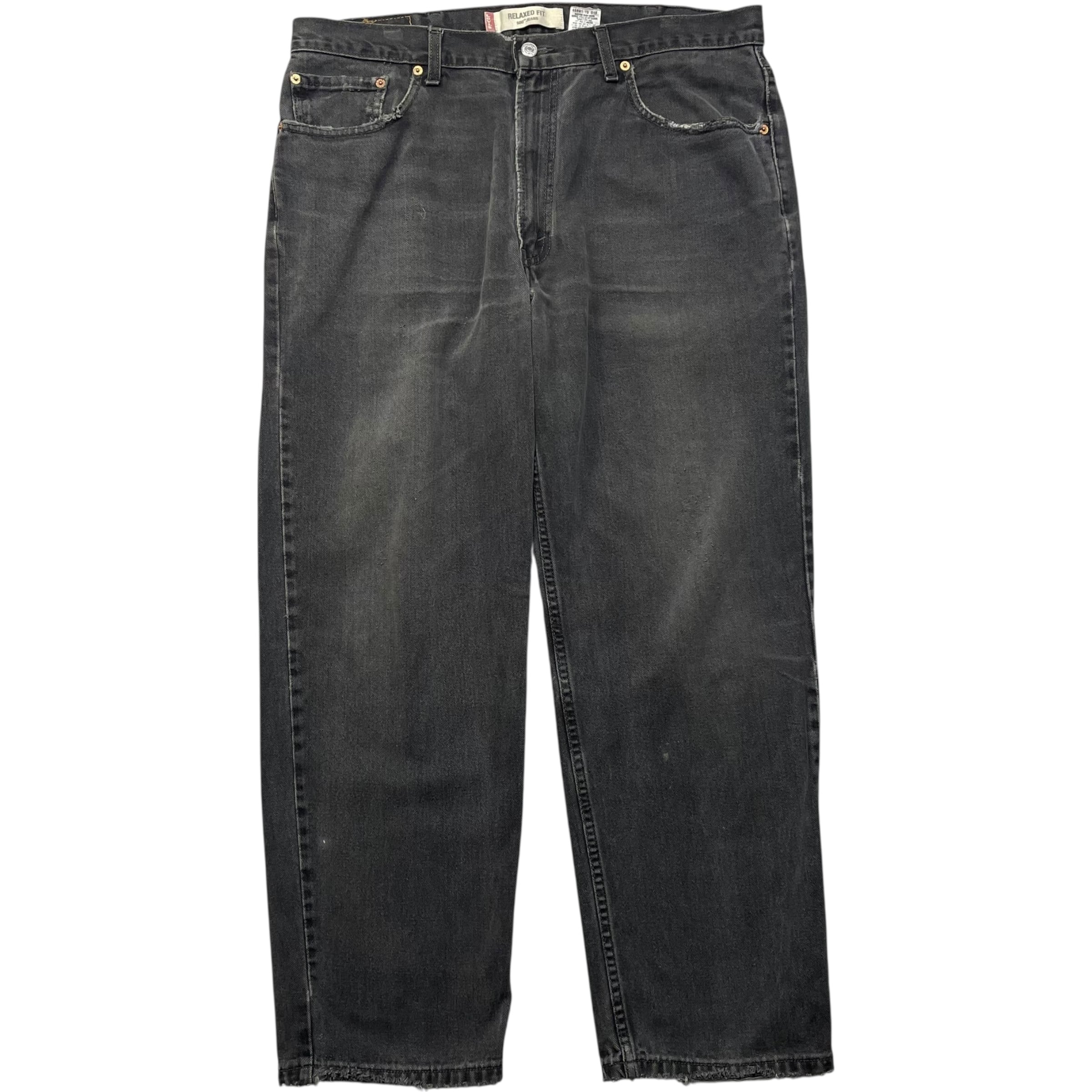 《実寸 W38L29》 Levi's リーバイス 550 ブラックデニム 色落ち no.8702